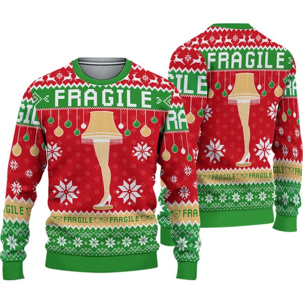 Christmas Story Ugly Christmas Sweater Fragile-image