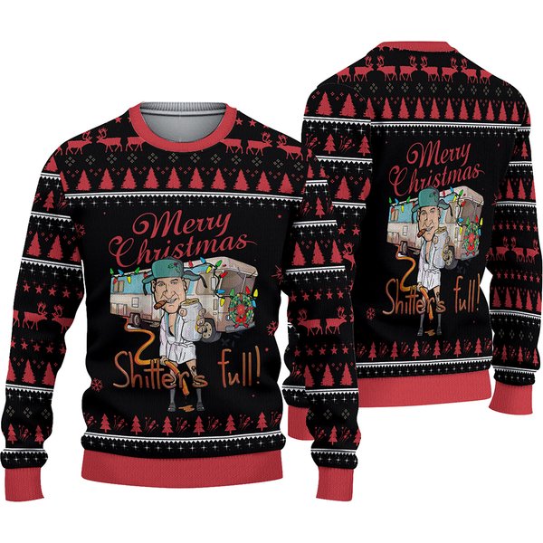 Merry Christmas Shitters Full Ugly Sweater-image
