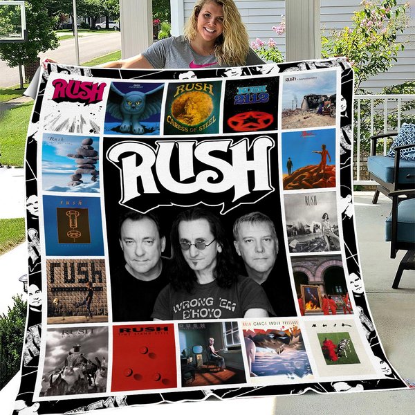 Rush Albums Cover Fleece Blanket, Rush Fleece Blanket