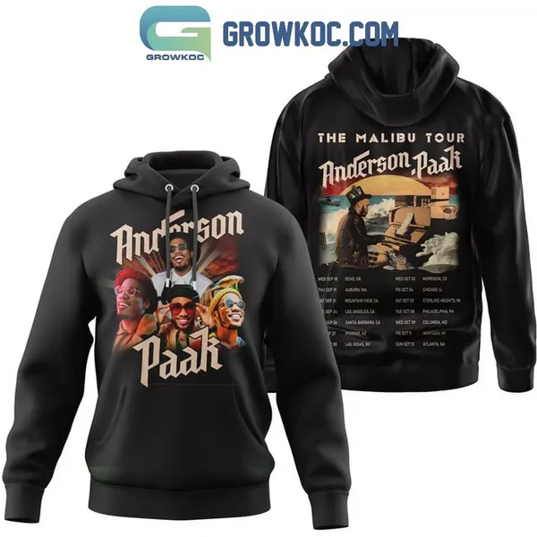 Anderson Paak The Malibu Tour 2024 Schedule 3d Hoodie