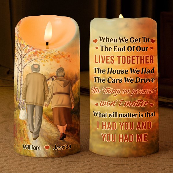 I Had You And You Had Me - Personalized Led Candle-image