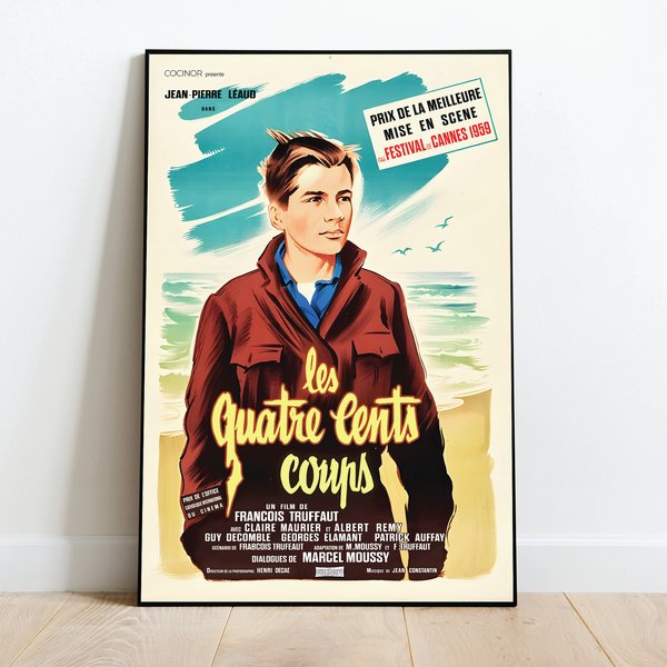 The 400 Blows (1959) - Vintage Movie Poster-image
