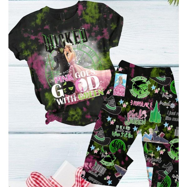 Wicked Witch Pajamas Set, Wicked Broadway A New Musical Shirt