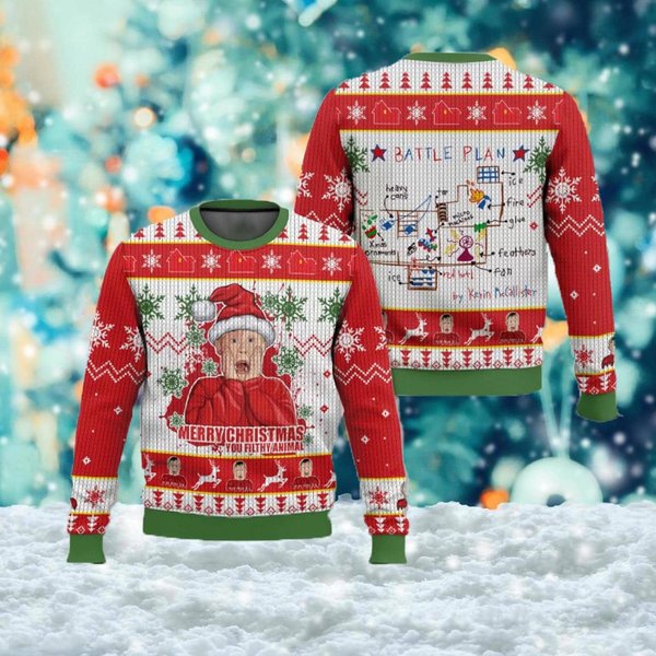 Kevin Mccallister Ugly Sweater, Kevin Ugly Christmas Shirts-image