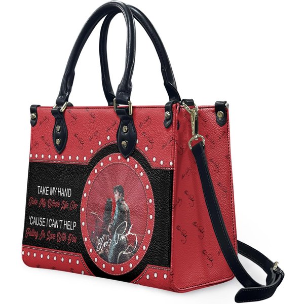 Elvis Presley Leather Bag, Women Leather Handbag, Music Lover Bag