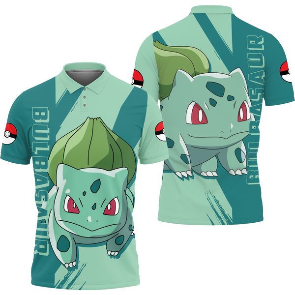 Pkm Bulbasaur Polo Shirt-image
