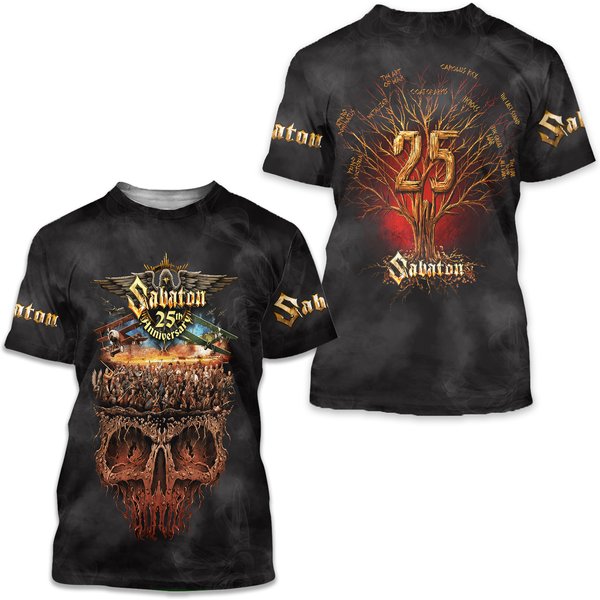 Sabaton 25Th Anniversary 3D T-Shirt-image