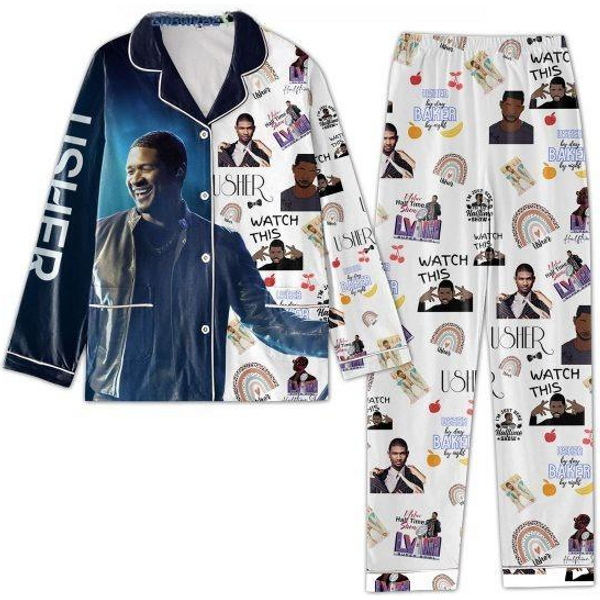 Usher Watch This Christmas Pajamas Set, Christmas Pajamas Sets
