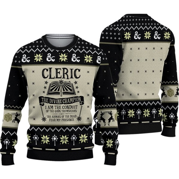 Dungeon Cleric Sweater Christmas | Dungeons And Dragons