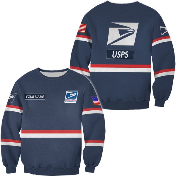 Personalized Name Postal Service Sweatshirt, Gift For Postal Worker Ts296-image