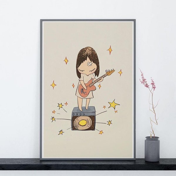 Nara Meizhi Suitcase Guitar Character Poster-image
