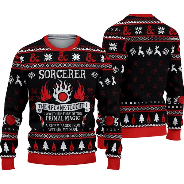 Classes Sorcerer The Arcane-touched Ugly Sweater For Men And Women