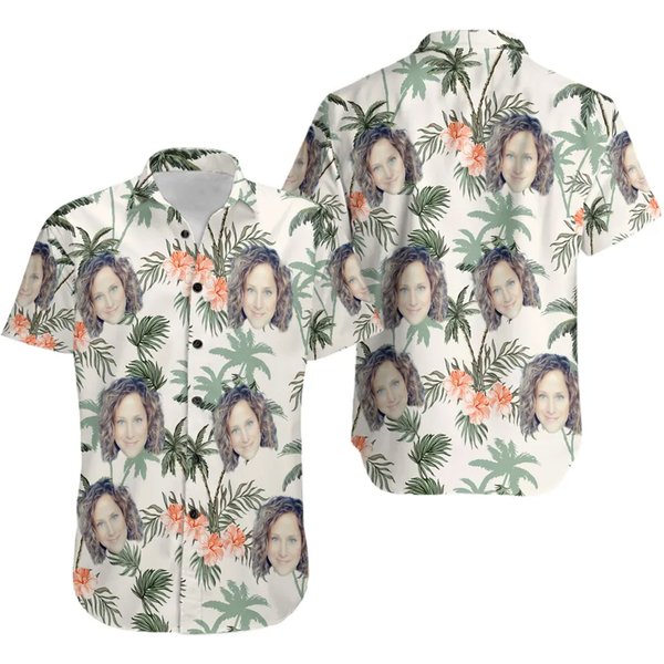 Personalized Upload Photo Hawaiian Shirts Custom Hawaiian Shirt-image