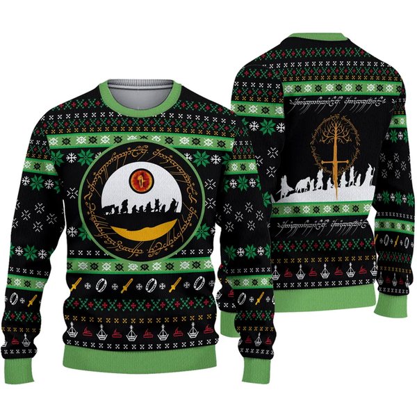 Sauron Eye Lotr Ugly Christmas Sweater