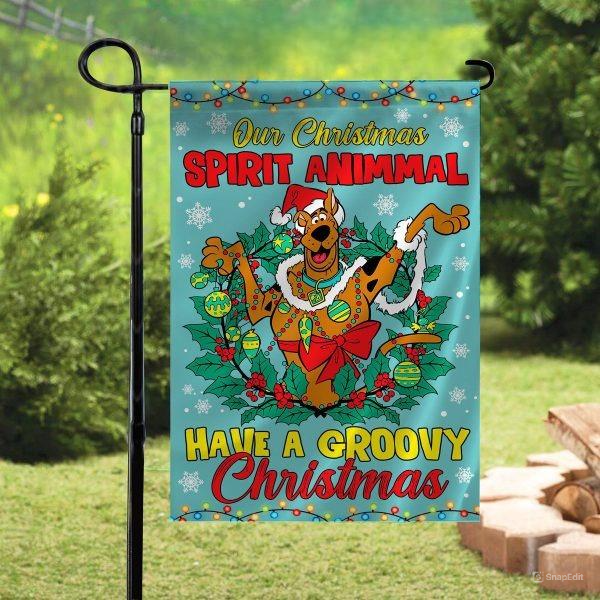 Scooby Doo Christmas Garden Flag, Merry Christmas Garden Flags