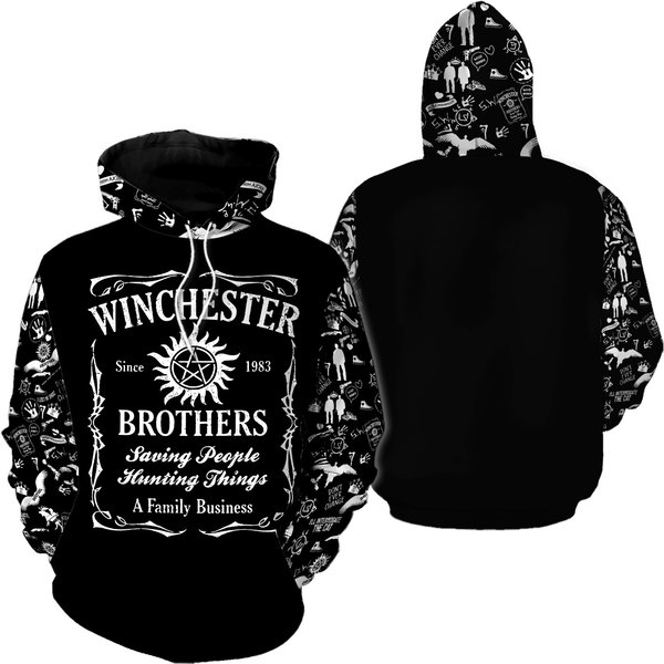 Supernatural Hoodie And Leggings, Winchester Brothers Hoodie-image