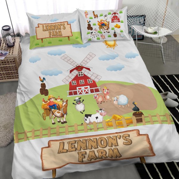 Farm Kid Bedding Set, Personalized Bedding Sets-image