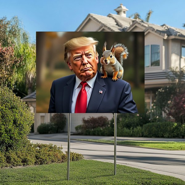 President Peanut Trump Yard Sign-image
