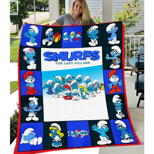 Smurps Fleece Blanket, The Smuurfs Blanket, Smuurfs Lover Blanket