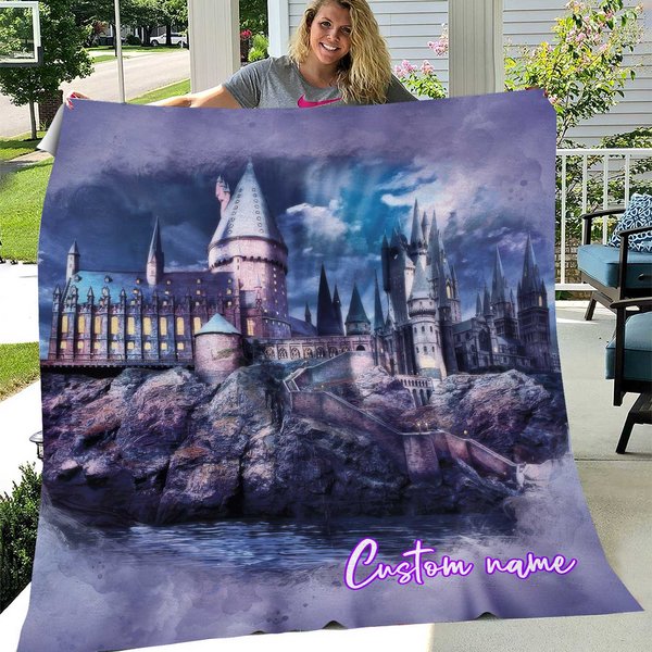 Harry Potter Blanket Custom Name Blanket Christmas Throw Blanket-image
