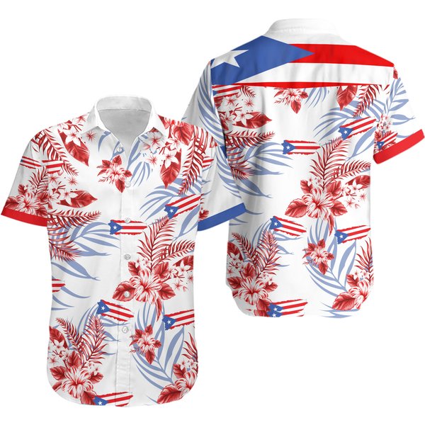 Puerto Rico 3D Hawaiian Shirt, Puerto Rico Flag-image