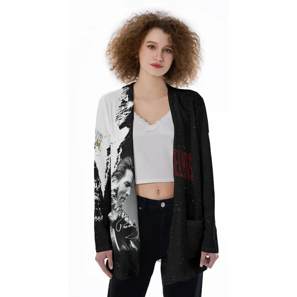 Elvis Presley Women's Patch Pocket Cardigan