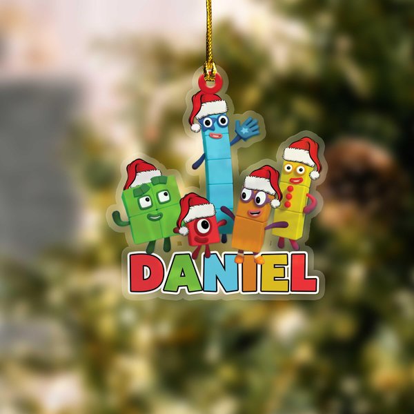 Personalized Numberblocks Christmas Ornament, Number Blocks Characters-image