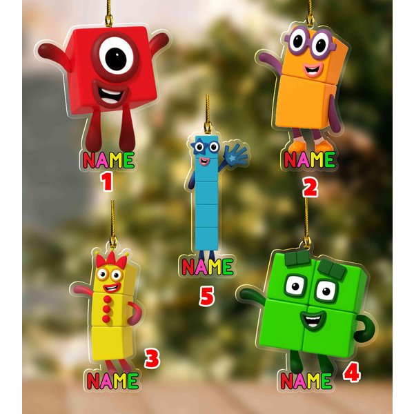 Numberblocks Christmas Ornament, Number Blocks Characters, Custom Christmas Tree Decor-image
