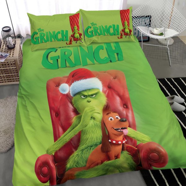 Funny Character Christmas Bedding Set, Christmas Blanket-image