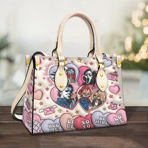 Halloween Horror Characters Leather Bag-image