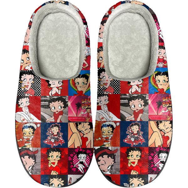 Betty Boop Cozy Unisex Winter Slippers, Betty Boop Winter Shoes-image