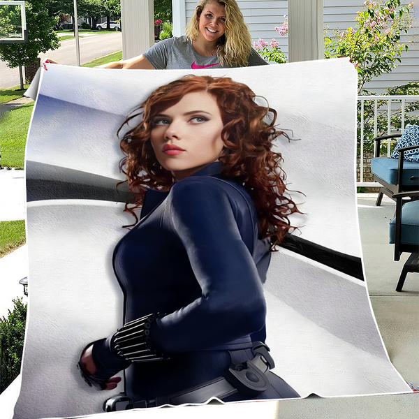 Black Widow Fleece Blanket-image