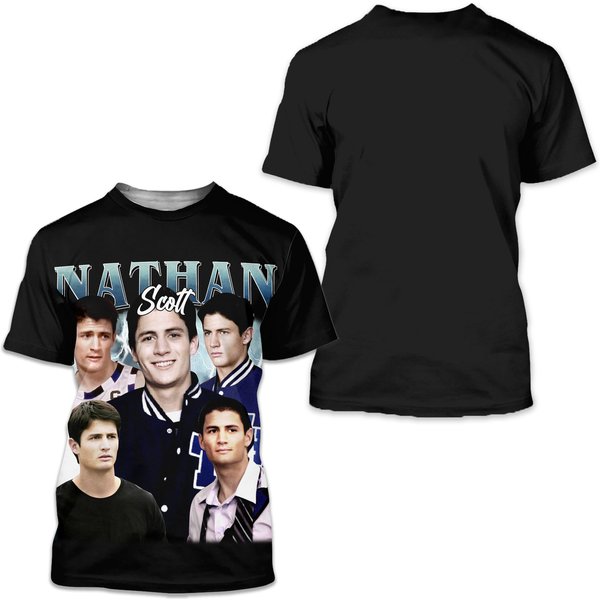 Nathan Scott Vintage T-Shirt, Gift For Woman And Man Unisex T-Shirt-image