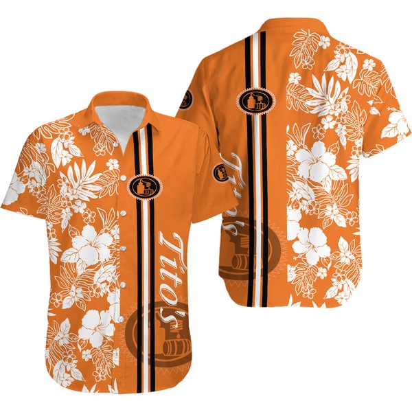 Tito'S Button Shirt, Tito Button Up Shirt, Tito'S Handmade Vodka Shirt, Tito Vodka Shirt, Tito Button Down Shirt, Short Sleeve Shirt-image