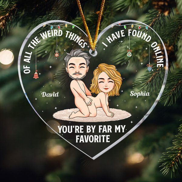 You're By Far My Favorite New Version - Personalized Acrylic Ornament-image