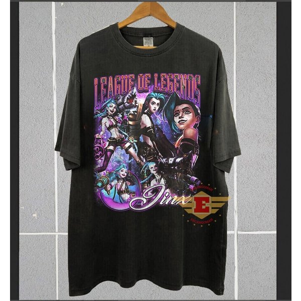 Jinx League Of Legends T-Shirt For Fans-image