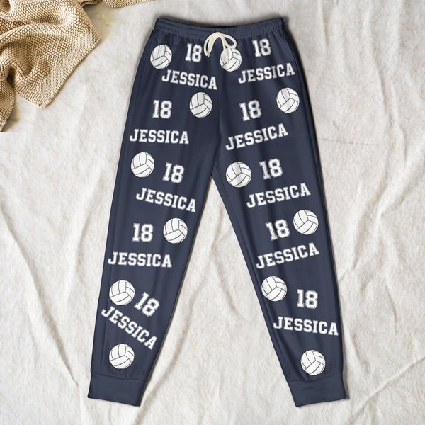 Volleyball Custom Name, Number - Personalized Sweatpants-image