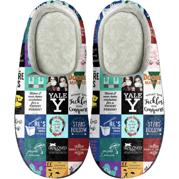 Gilmore Girls Cozy Unisex Winter Slippers, Gilmore Girls Winter Shoes