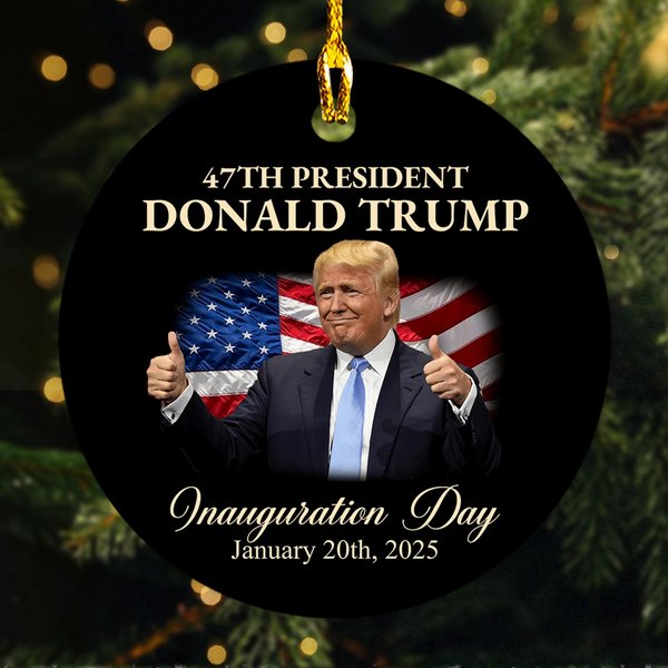 47Th President Trump Inauguration Day Ornament-image
