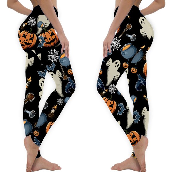 Ghost Gang Halloween Leggings