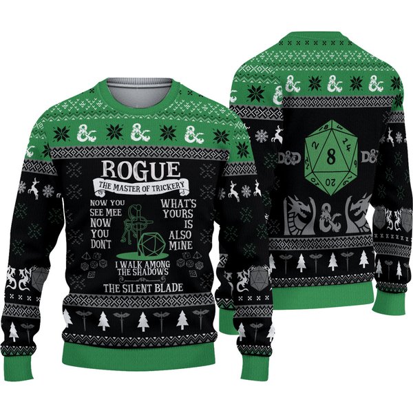 Classes Rogue Dungeon Master Ugly Sweater-image