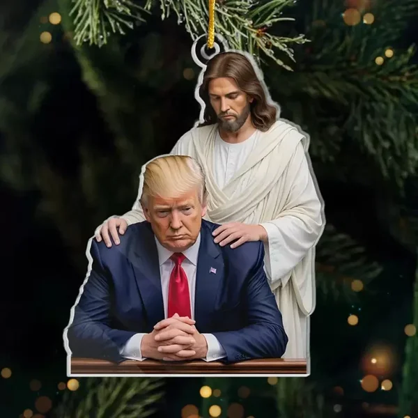 Let’s Stand Together In Faith And Hope Donald Trump Won 2024 Xmas Ornament
