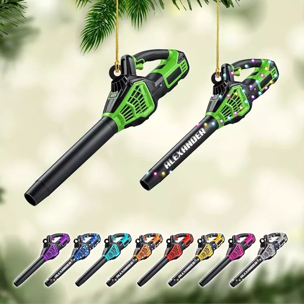 Custom Leaf Blower Christmas Ornament 2024 Leaf Blowers Ornament For Christmas Tree-image
