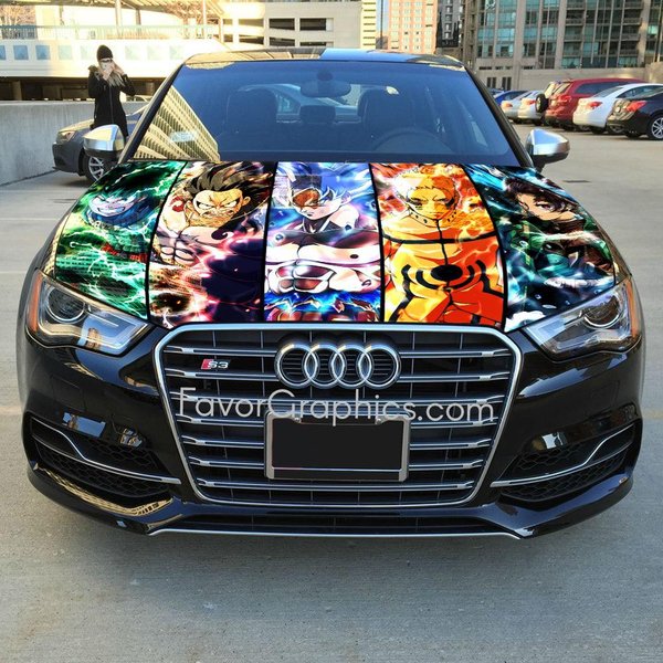 Demon, Dragon Ball, Hero Anime Car Hood Cover, Dragon Ball Z Auto Hood Cover-image