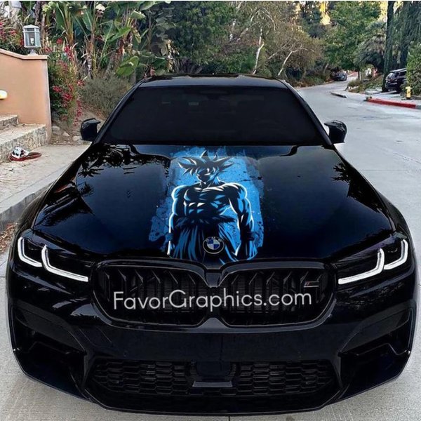 Son Goku Super Saiyan Car Hood Cover, Dragon Ball Z Auto Hood Cover-image