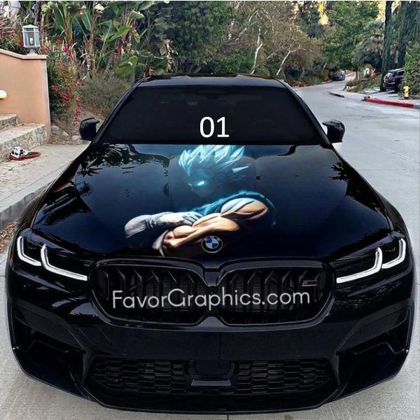 Vegeta, Dragon Ball, Super Saiyan Blue Car Hood Cover, Dragon Ball Z Auto Hood Cover-image