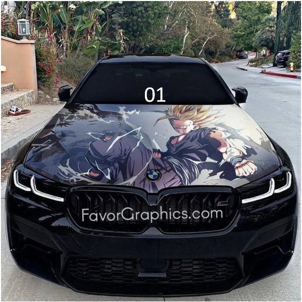Gohan Dragon Ball Car Hood Cover, Dragon Ball Z Auto Hood Cover-image