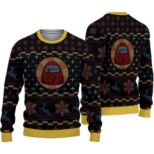 Shhhhhh Among Us Ugly Christmas Sweater, Christmas Gift-image