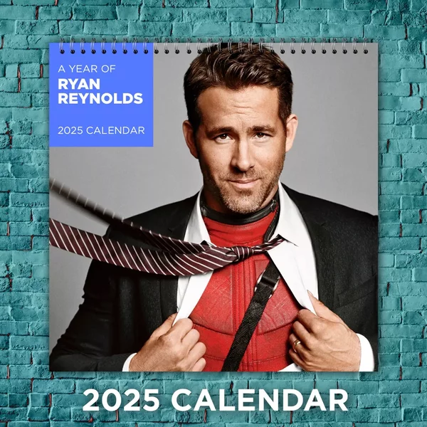 Ryan Reynolds 2025 Hollywood Stars Calendar, 12-Month Actor Wall Calendar-image