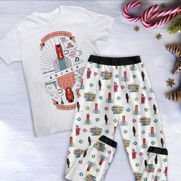 Bojack Horseman Pajamas Set, Personalized Family Pajamas